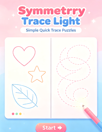 SymmetryTrace Light – Simple Quick Trace Puzzles