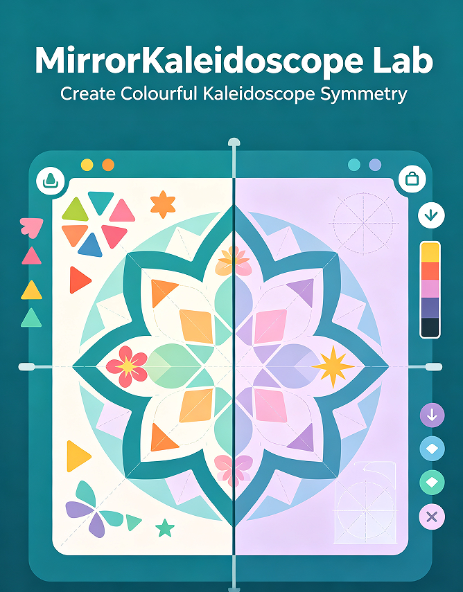 24.1 MirrorKaleidoscope Lab – Create Colourful Kaleidoscope Symmetry - Image 1