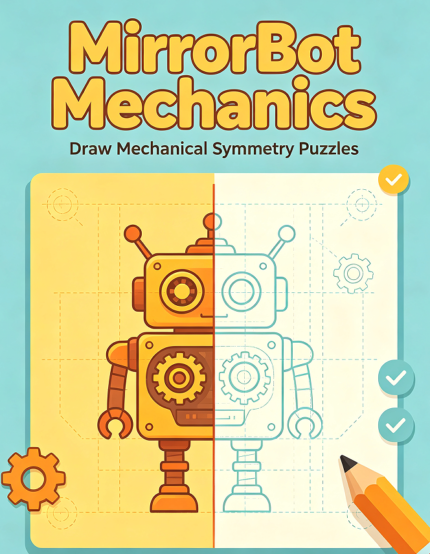 MirrorBot Mechanics – Draw Mechanical Symmetry Puzzles