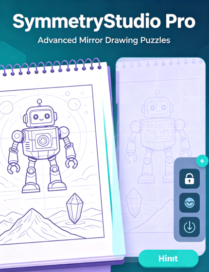 SymmetryStudio Pro – Advanced Mirror Drawing Puzzles